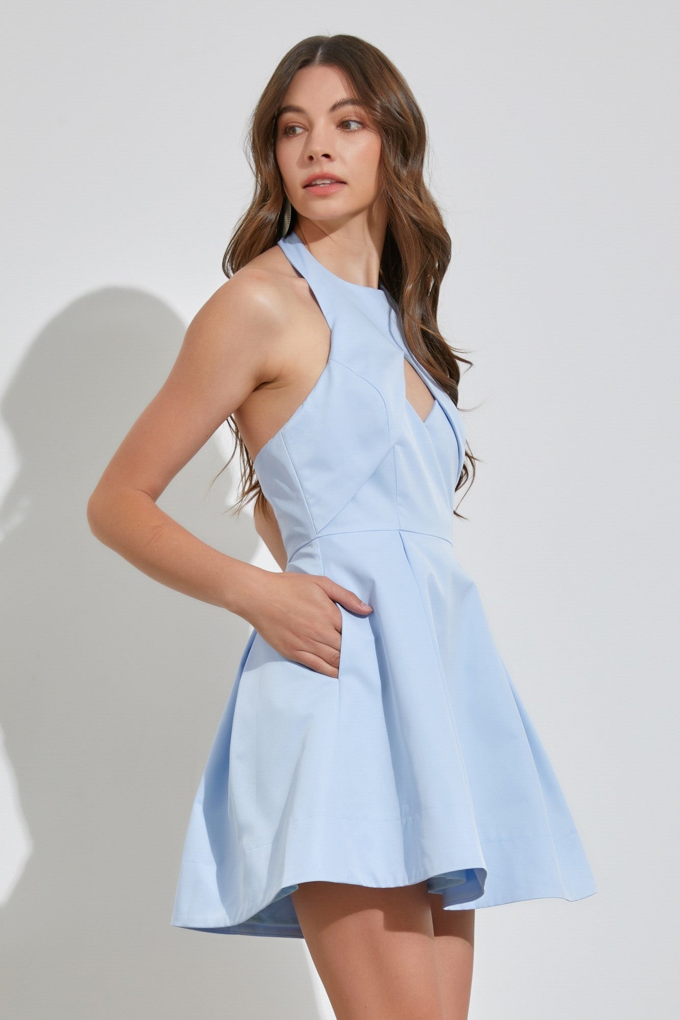 Sky Blue Mini Dress