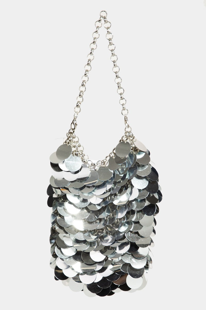 Sequin Chain Mail Pouch Bag - Choli Bags