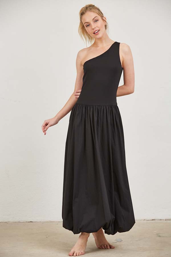 Black One Shoulder Dress