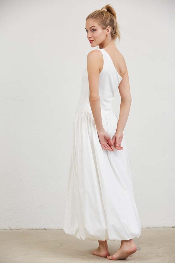 White One Shoulder Dress