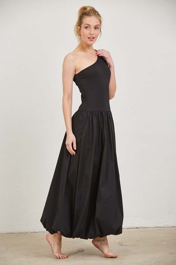 Black One Shoulder Dress