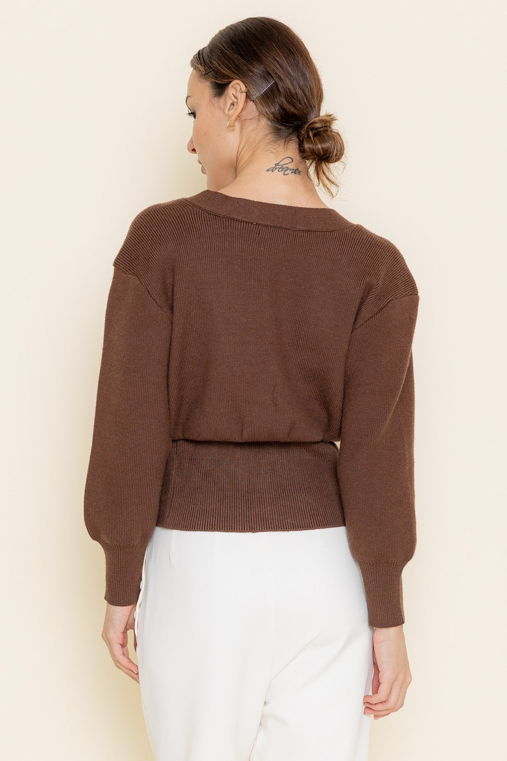 Preppy Gold Button Cardigan