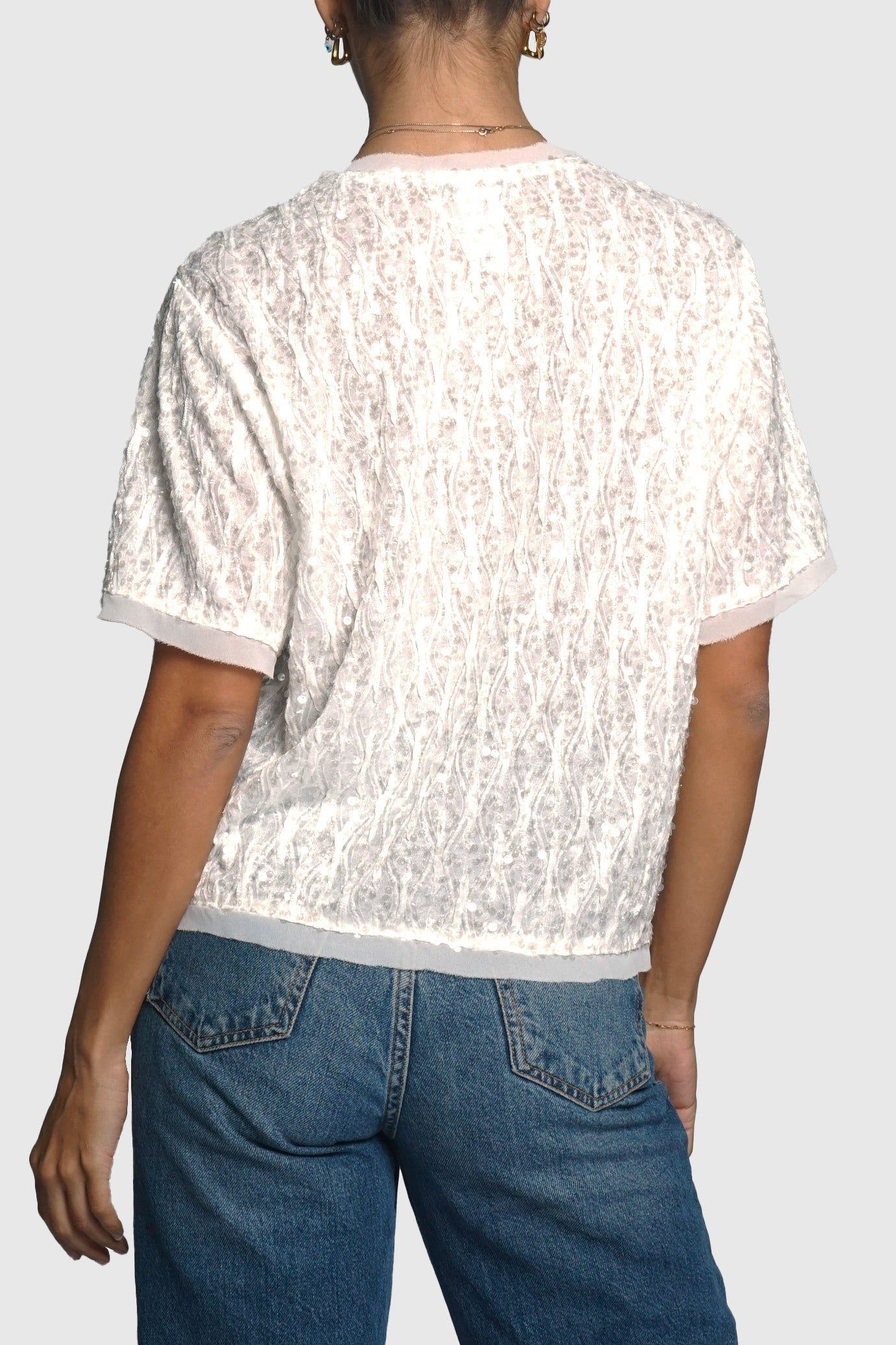Lucy Sequin Top Ivory