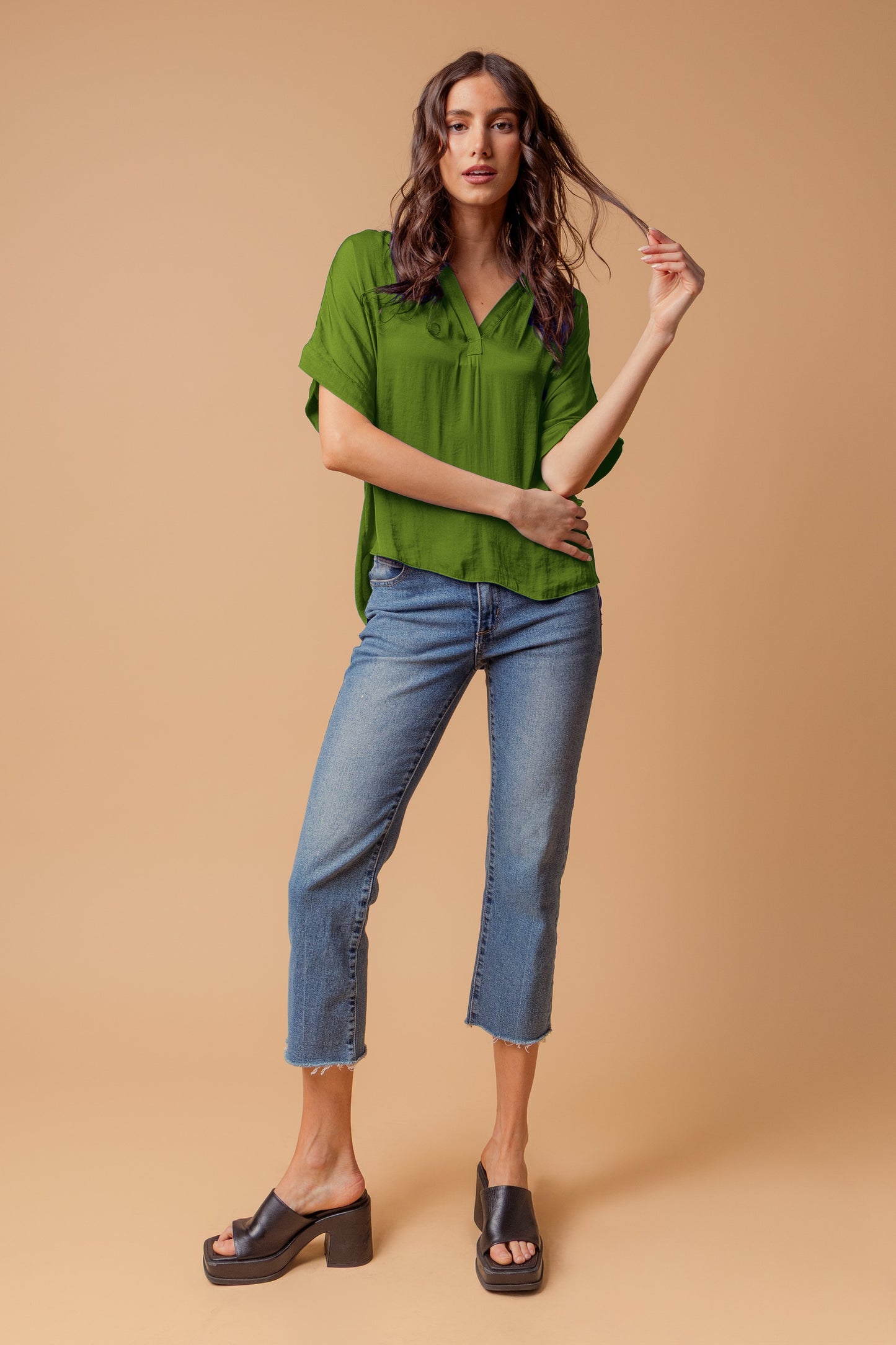 Calla Green Blouse
