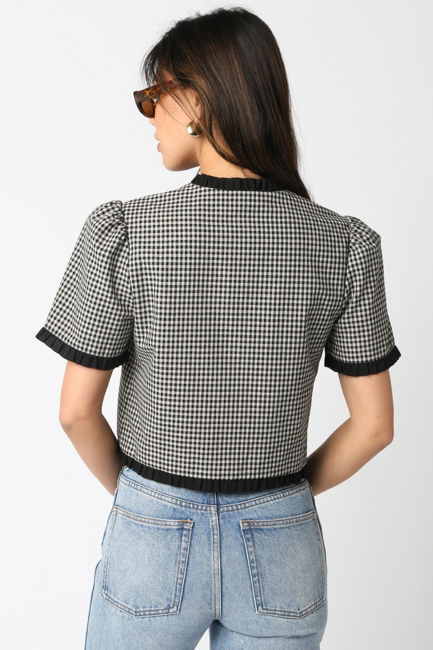 Tara Checkered Top