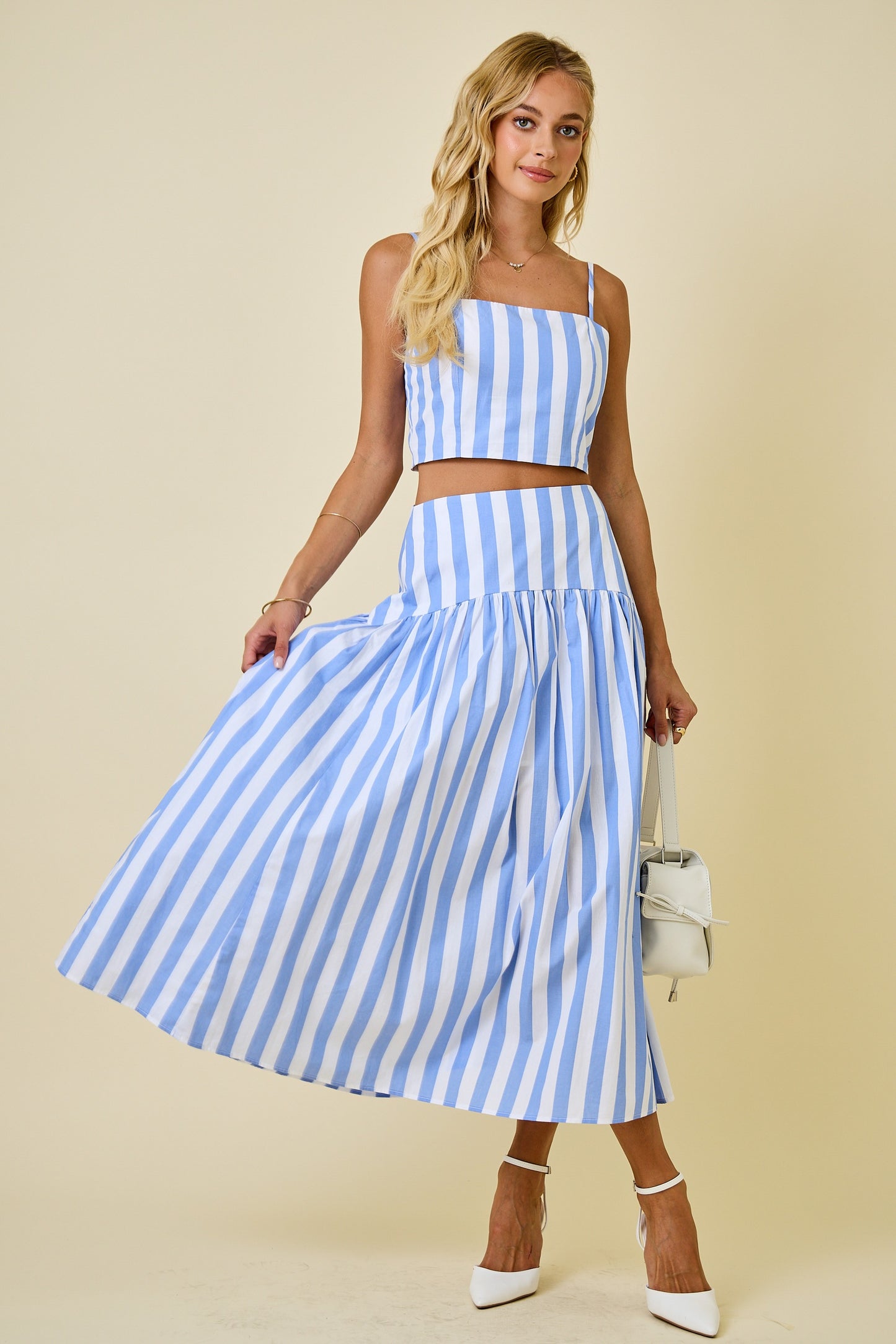 Baby Blue Striped Set