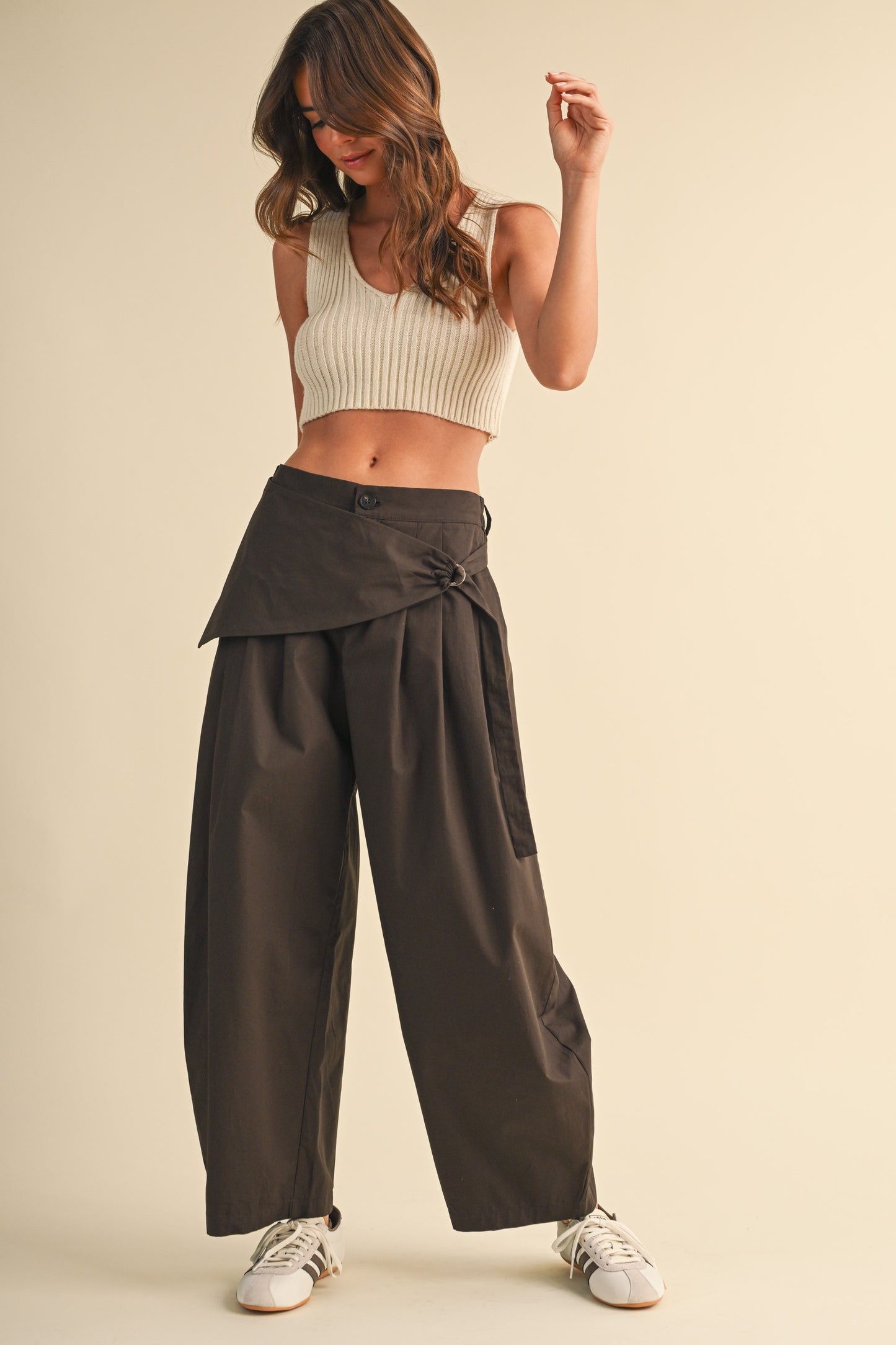 Sarong Dark Chocolate Barrel Pant