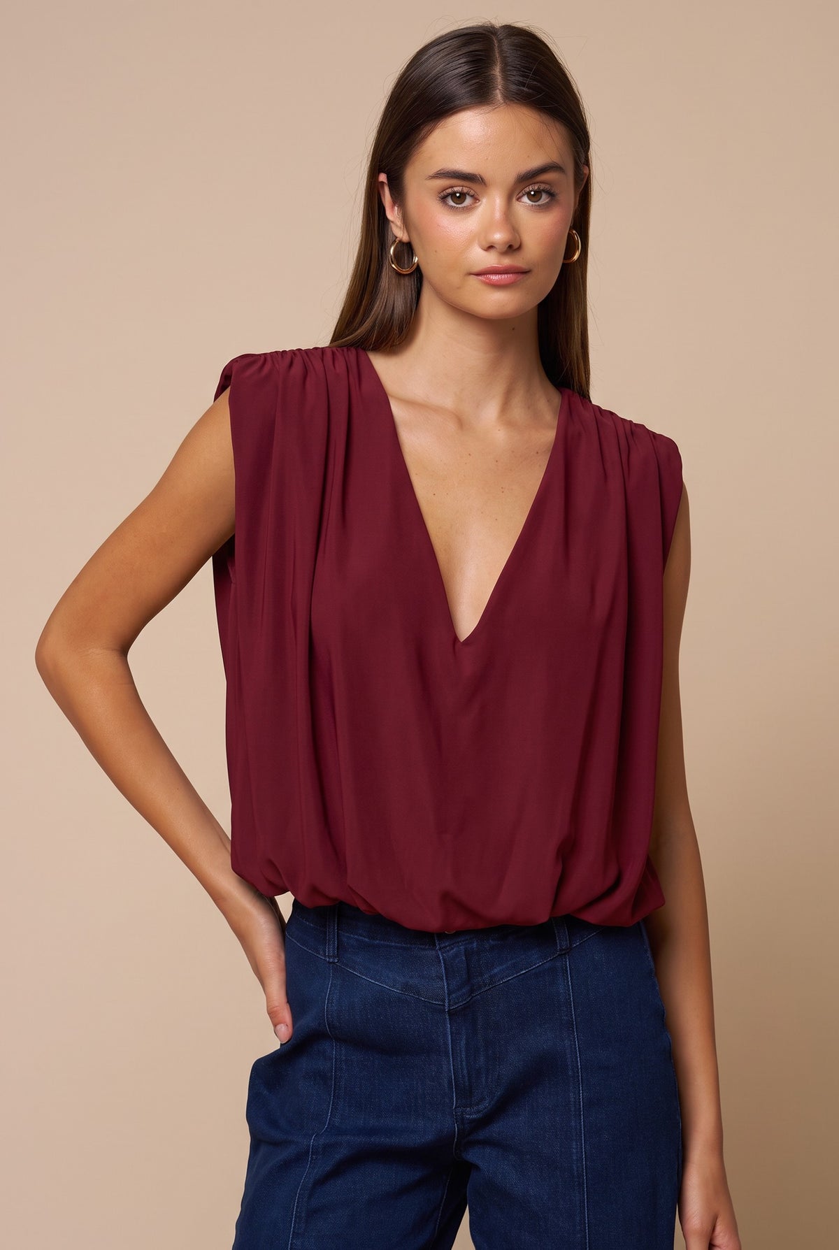 Kira Burgundy Top