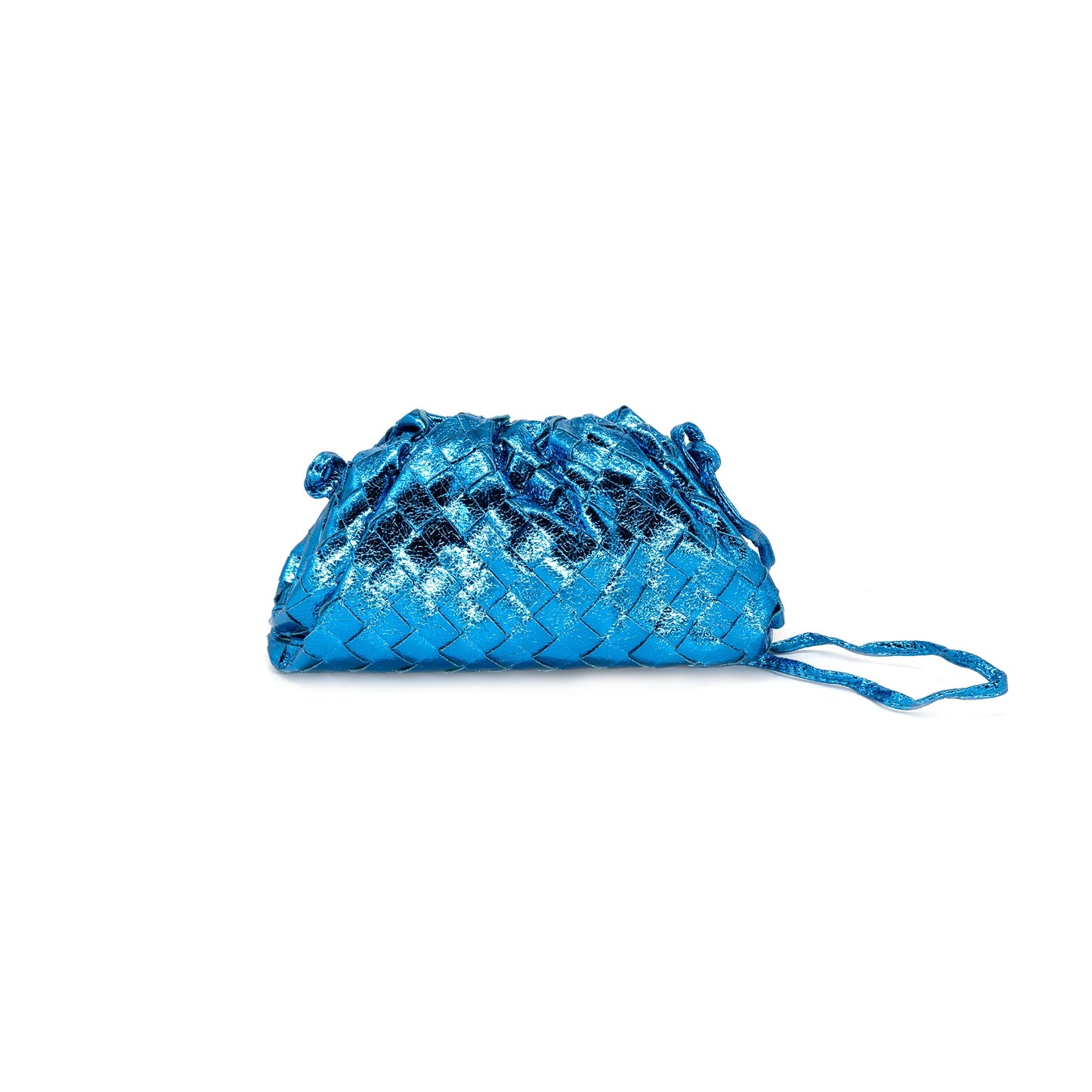 Metallic Crossbody Bag Blue