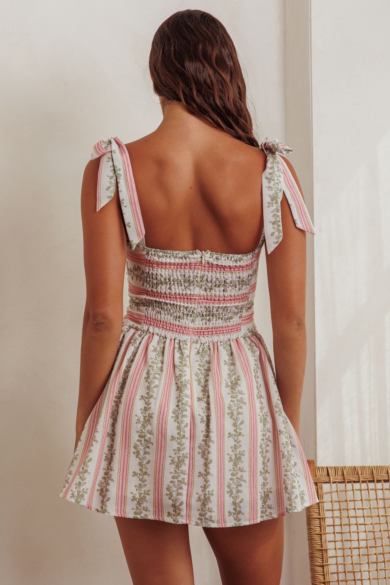 Pastel Floral Mini Dress