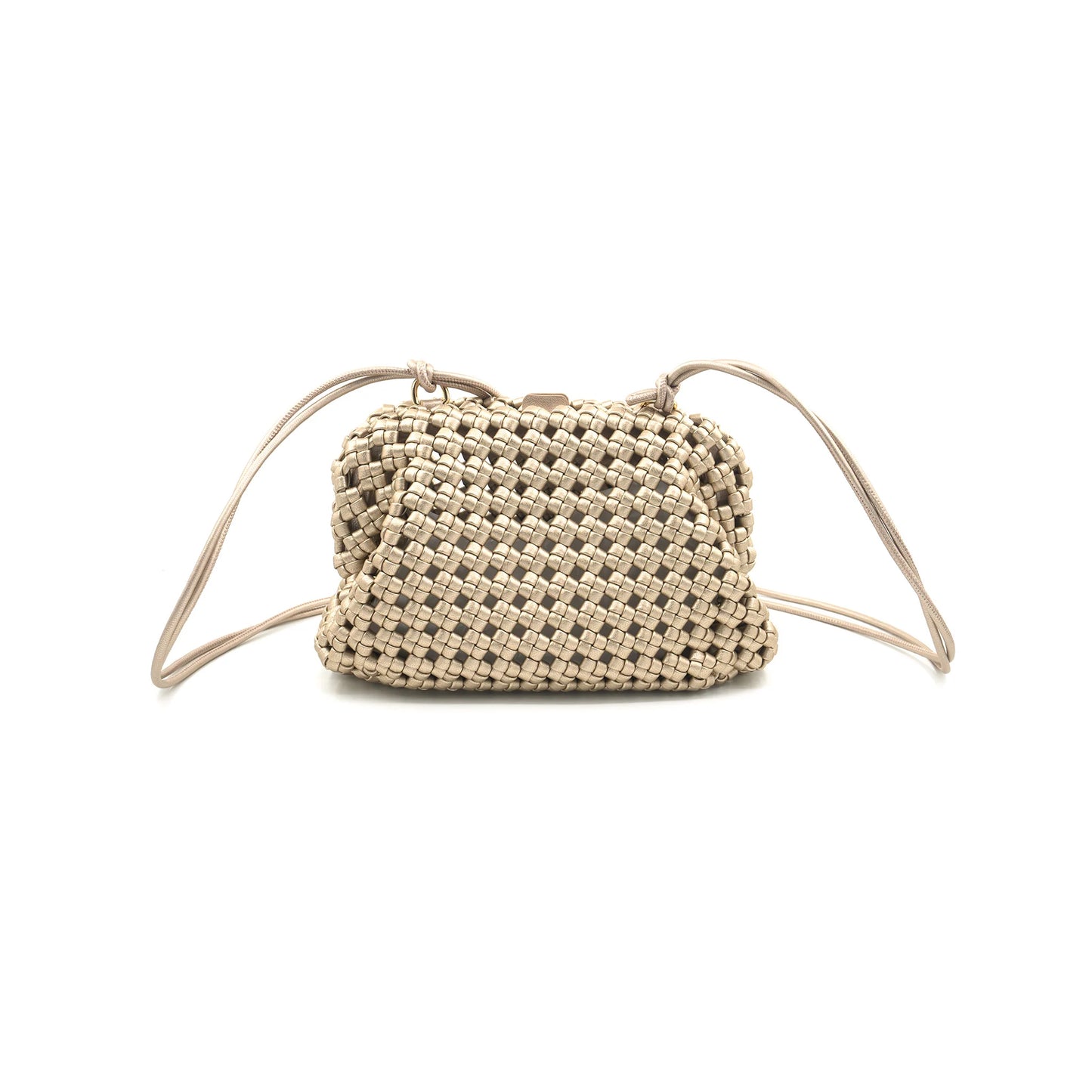 Textured Crossbody Bags Gold
