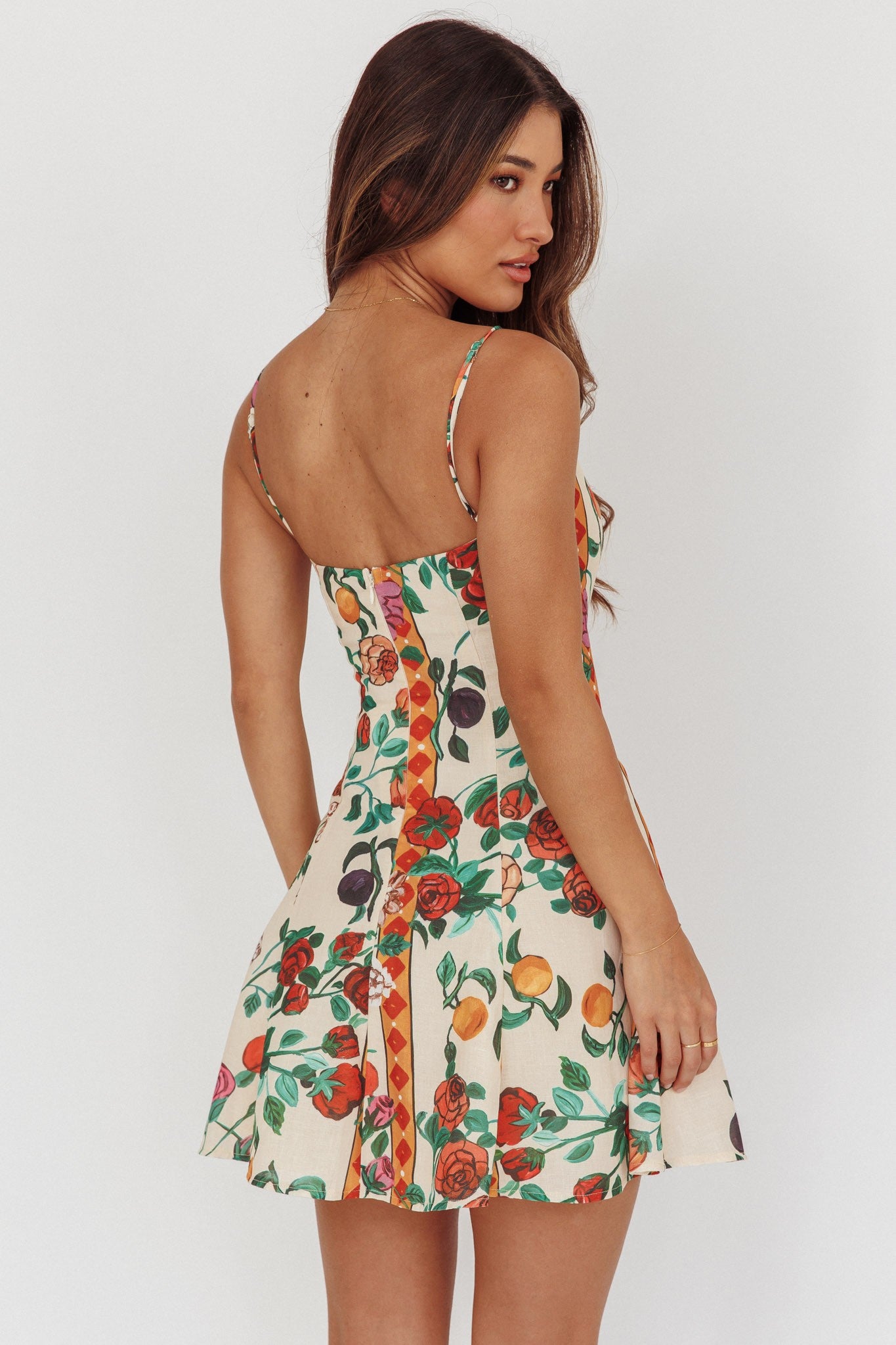 Italian Floral Mini Dres