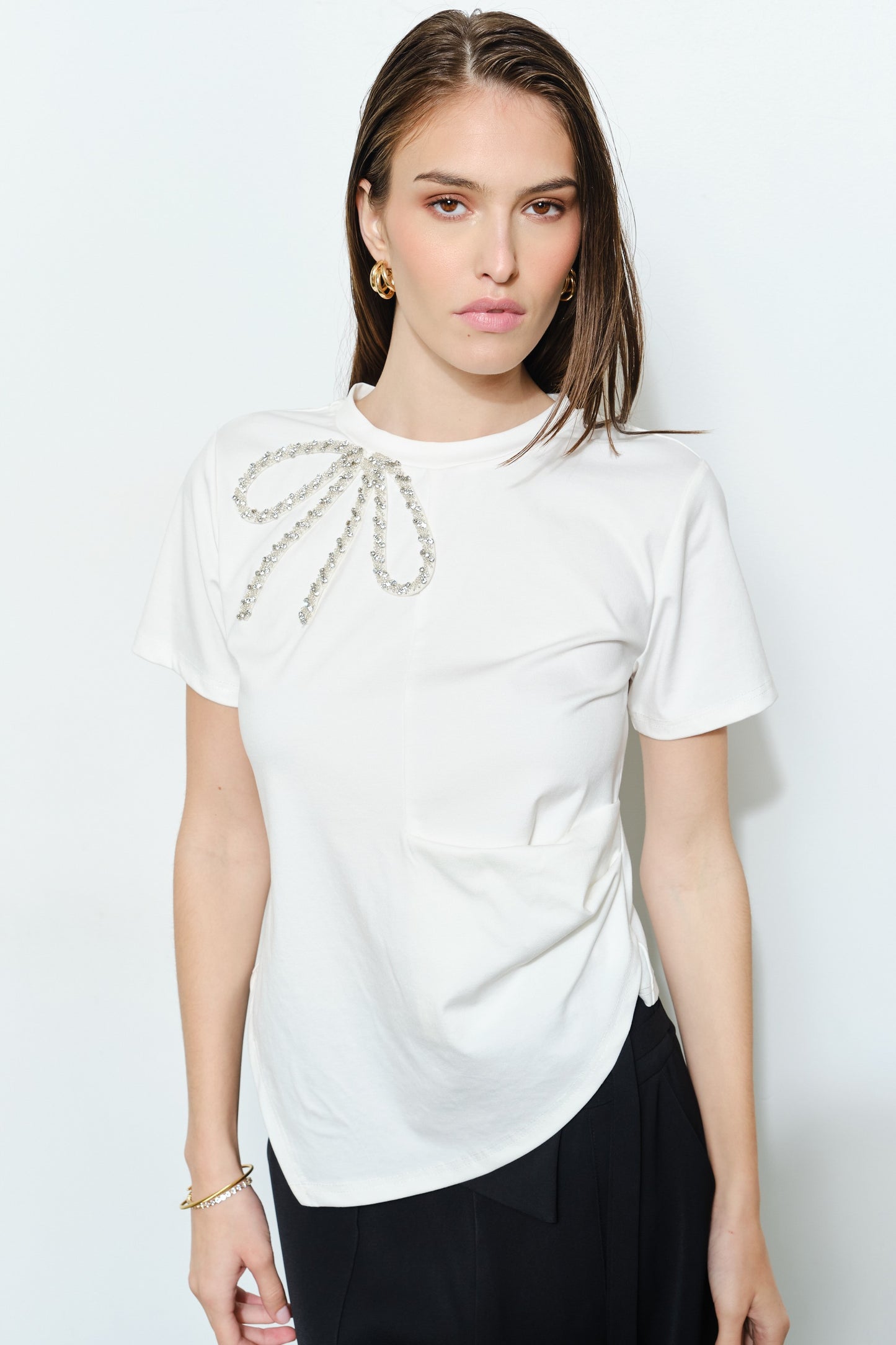 Bow White Top