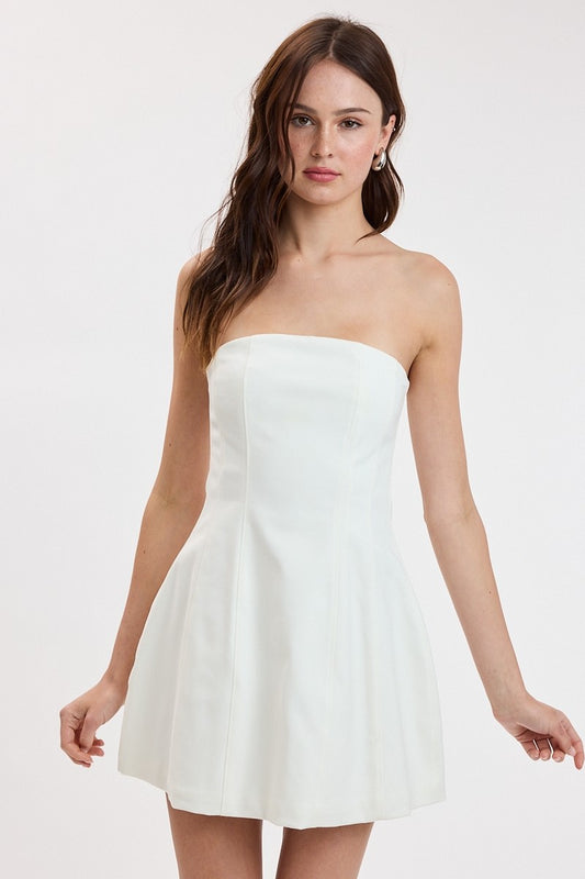 Milos White Mini Dress