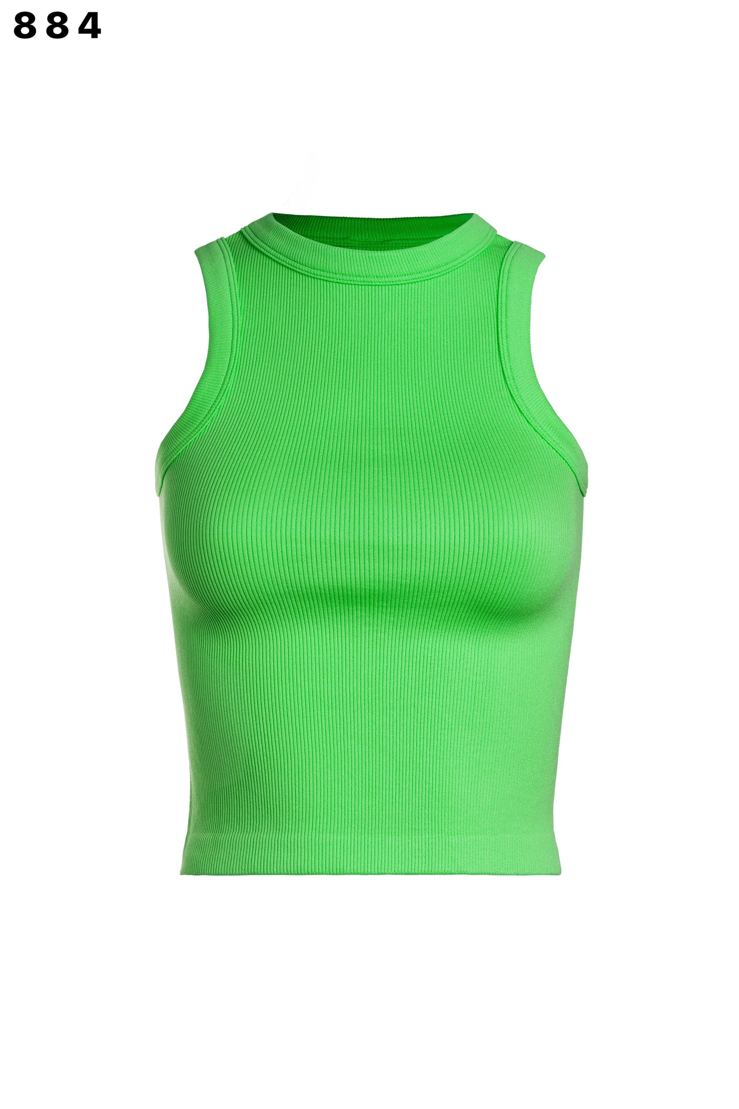 Basic Ribbed Top Green