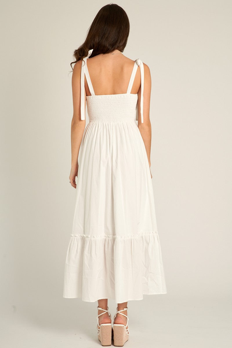 Mallorca Midi Dress White