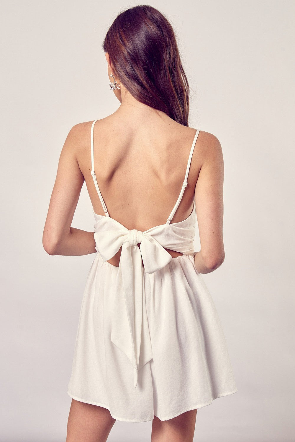 White Bow Romper