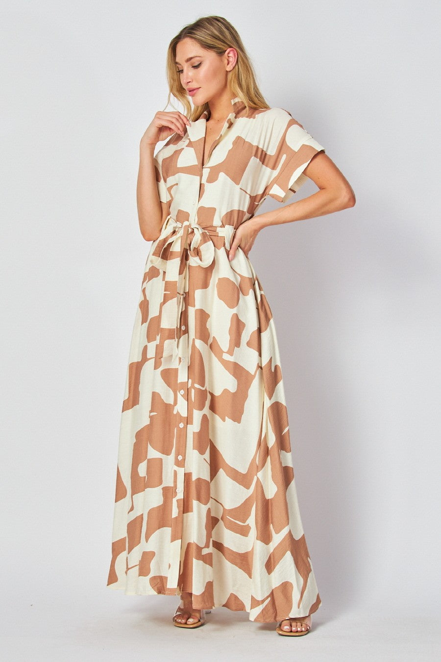 Abstract Maxi Dress