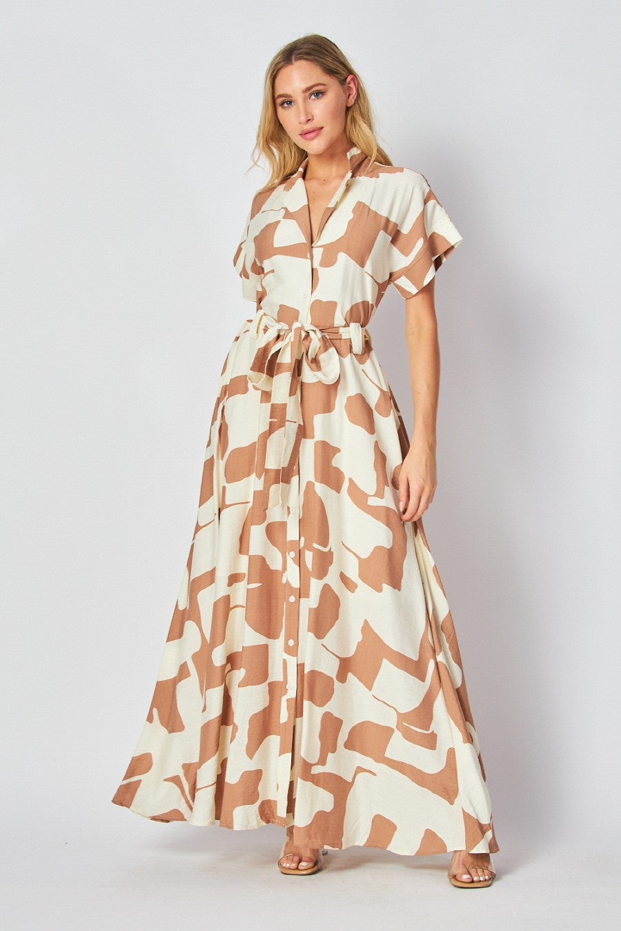 Abstract Maxi Dress