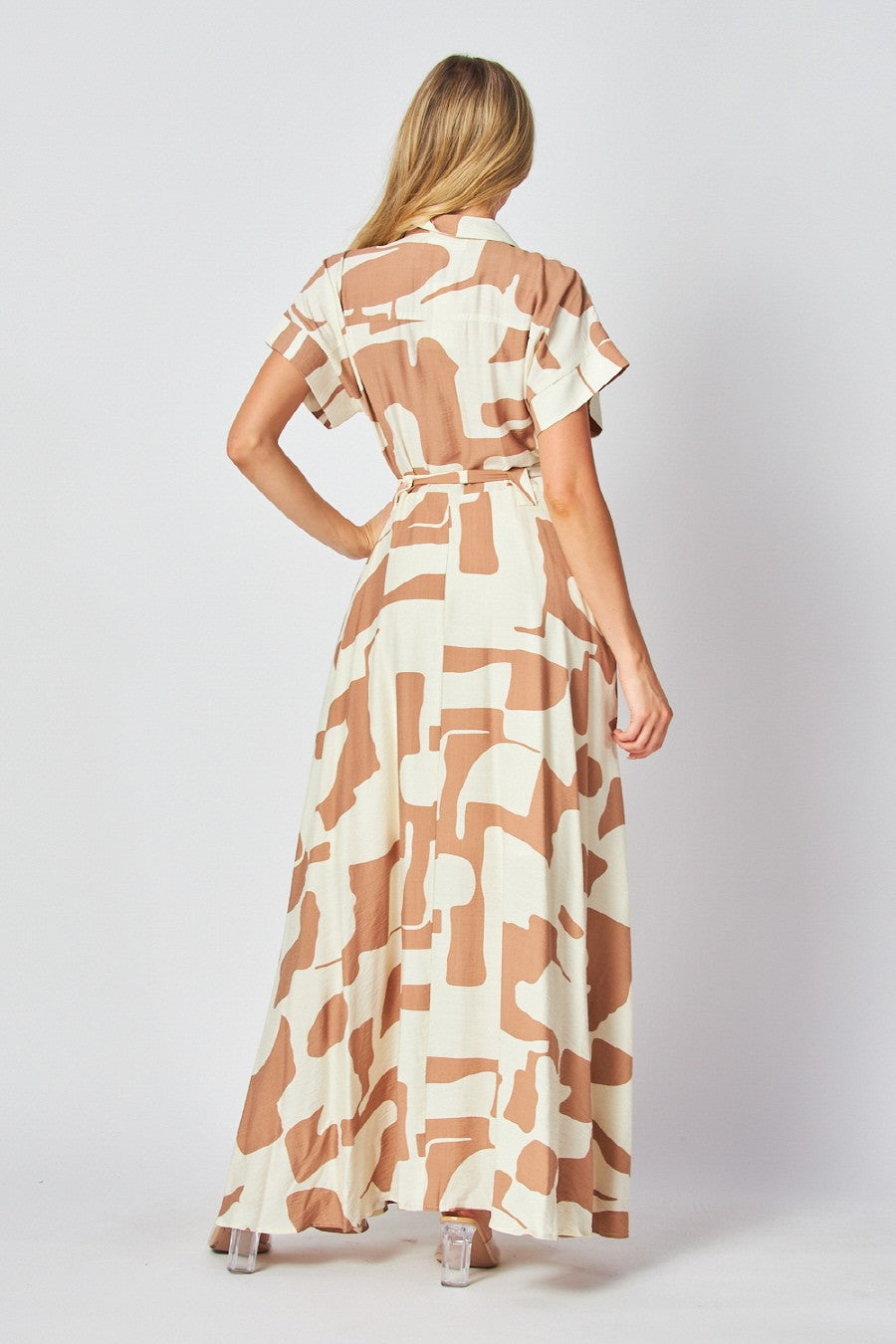 Abstract Maxi Dress