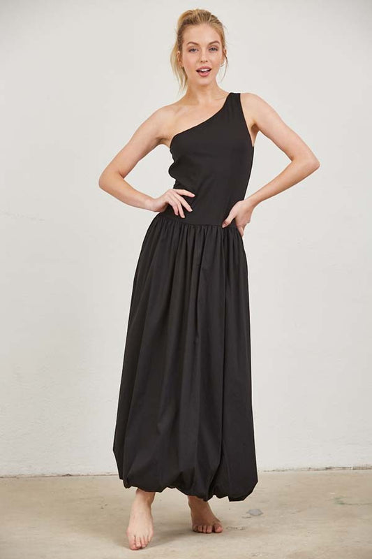 Black One Shoulder Dress