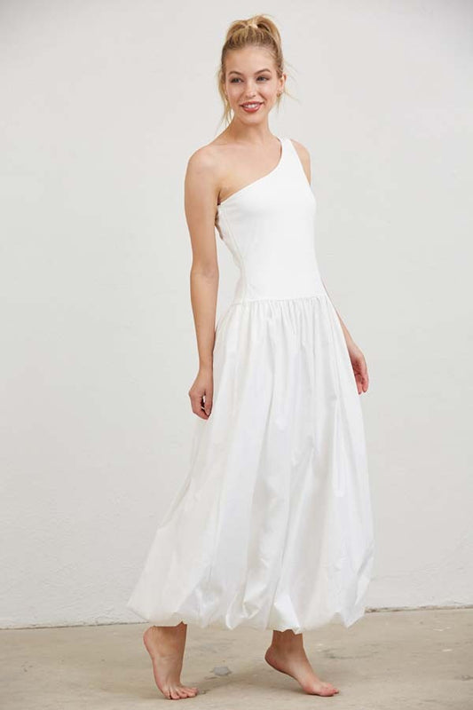 White One Shoulder Dress