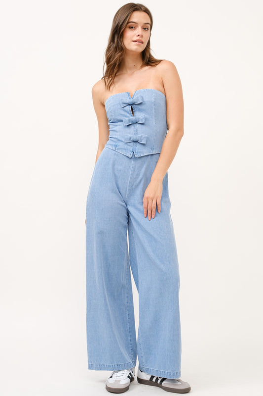 Light Denim Jumpsuit