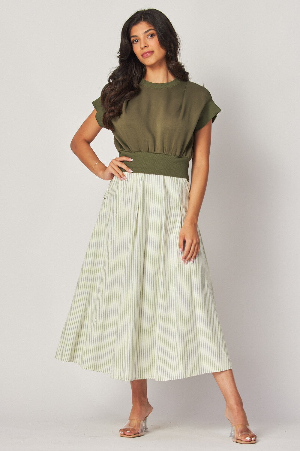 Combined Olive Dress