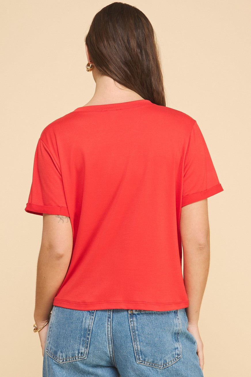 Twisted Know T-Shirt Red