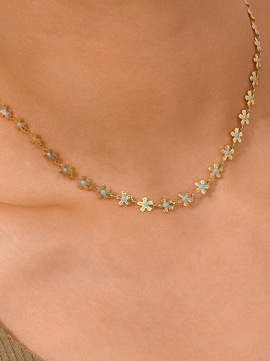 Daisy 18K Gold Non-Tarnish Necklace