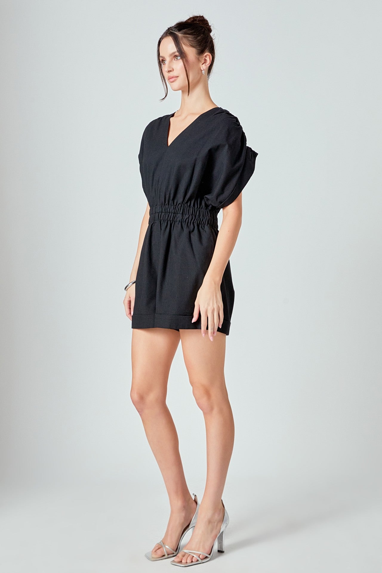 Maya Black Romper