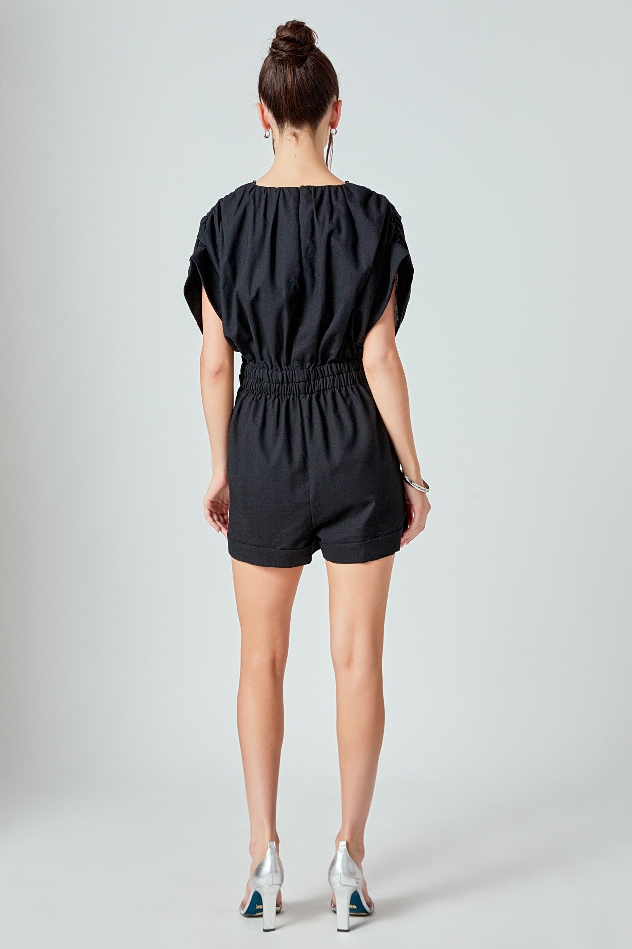 Maya Black Romper