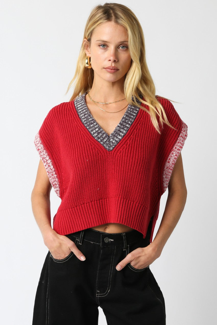 Janie Sweater Red