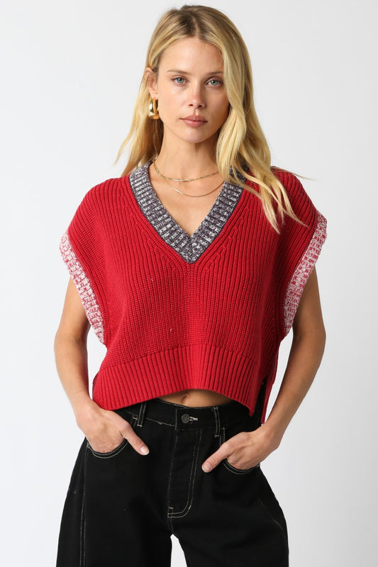 Janie Sweater Red