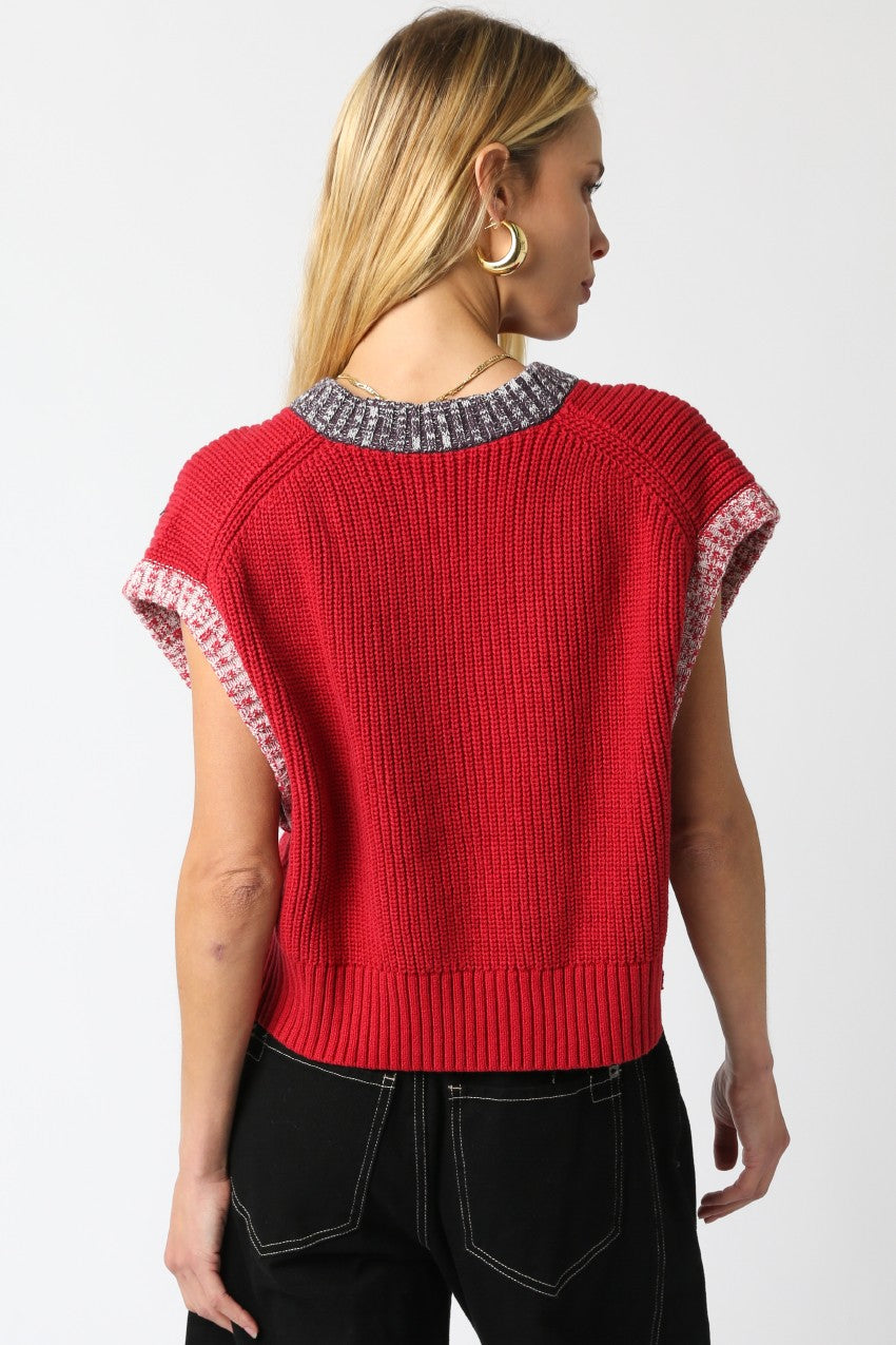 Janie Sweater Red