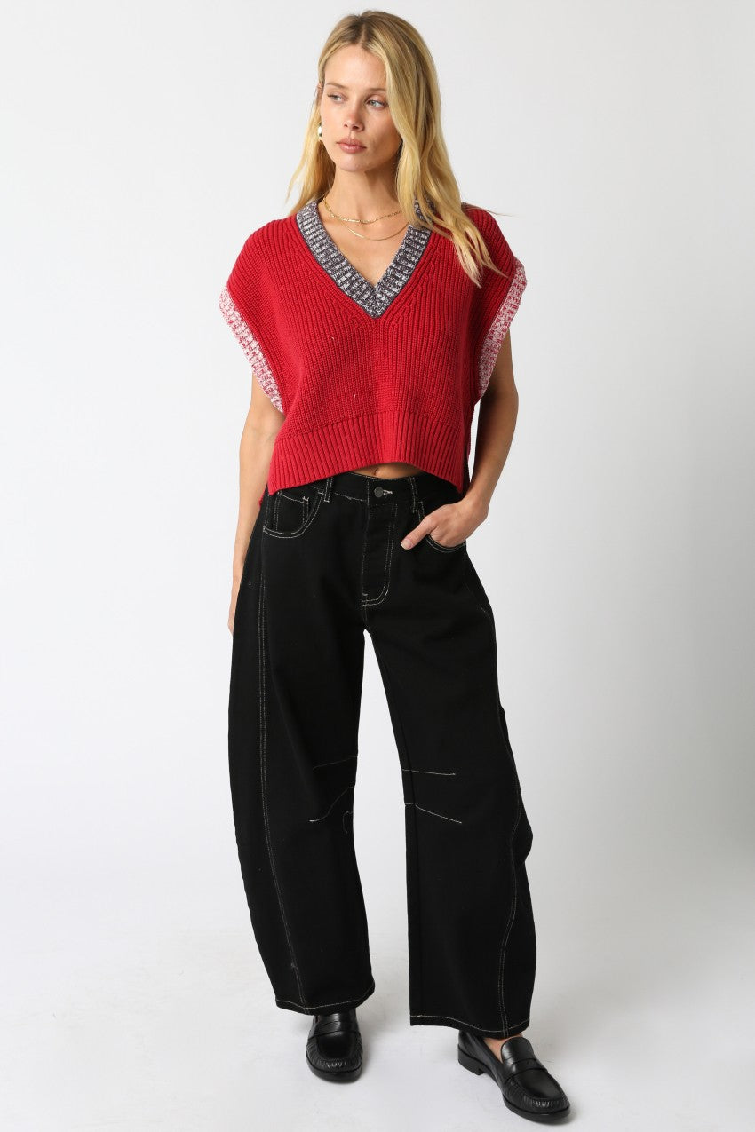 Janie Sweater Red
