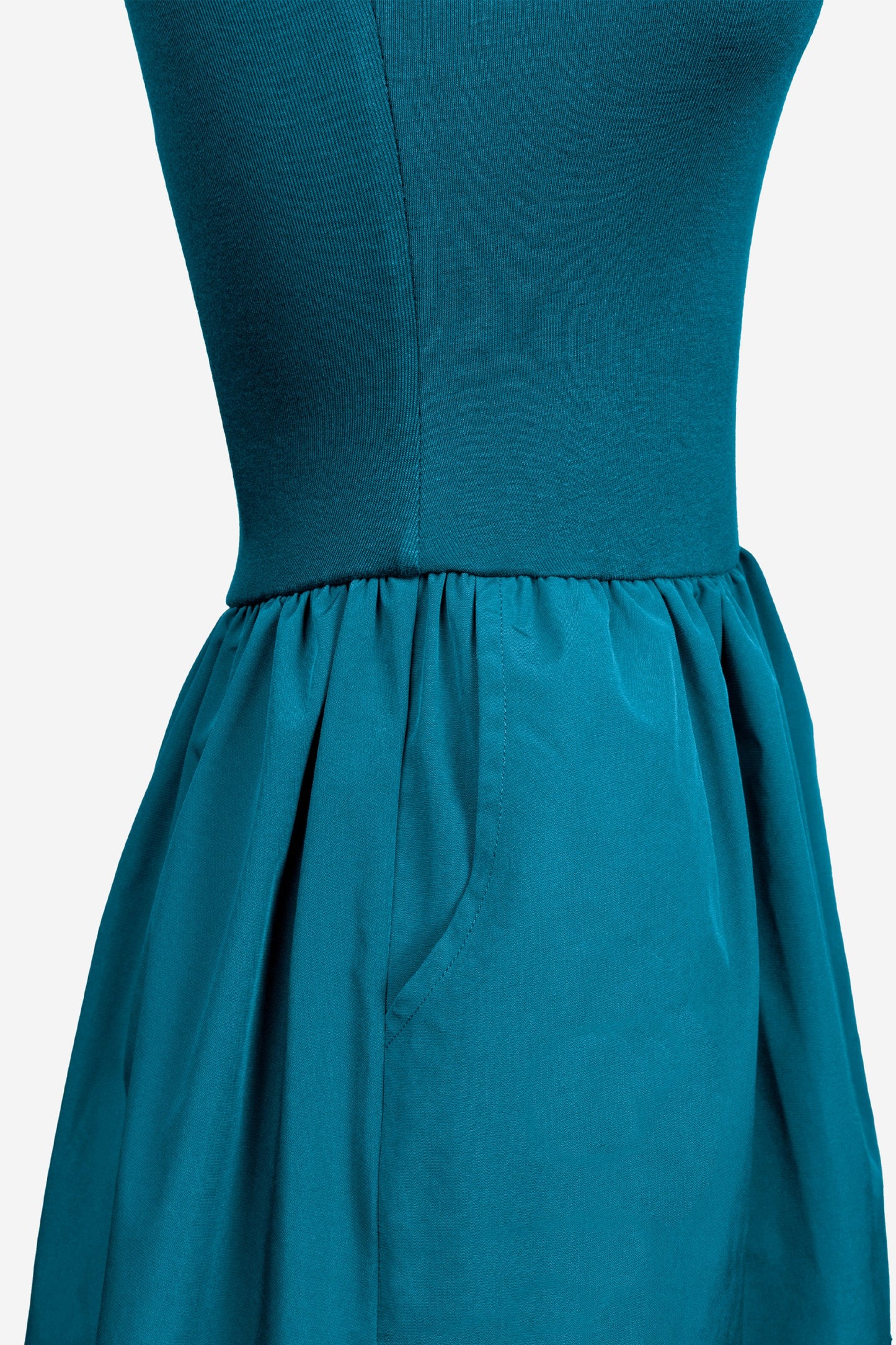 Teal Tube Top Dress