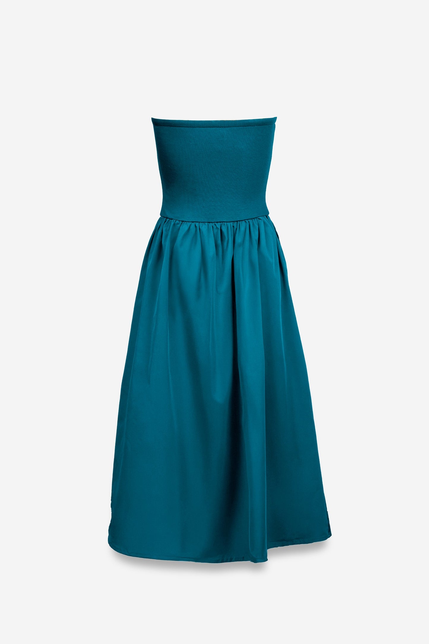 Teal Tube Top Dress