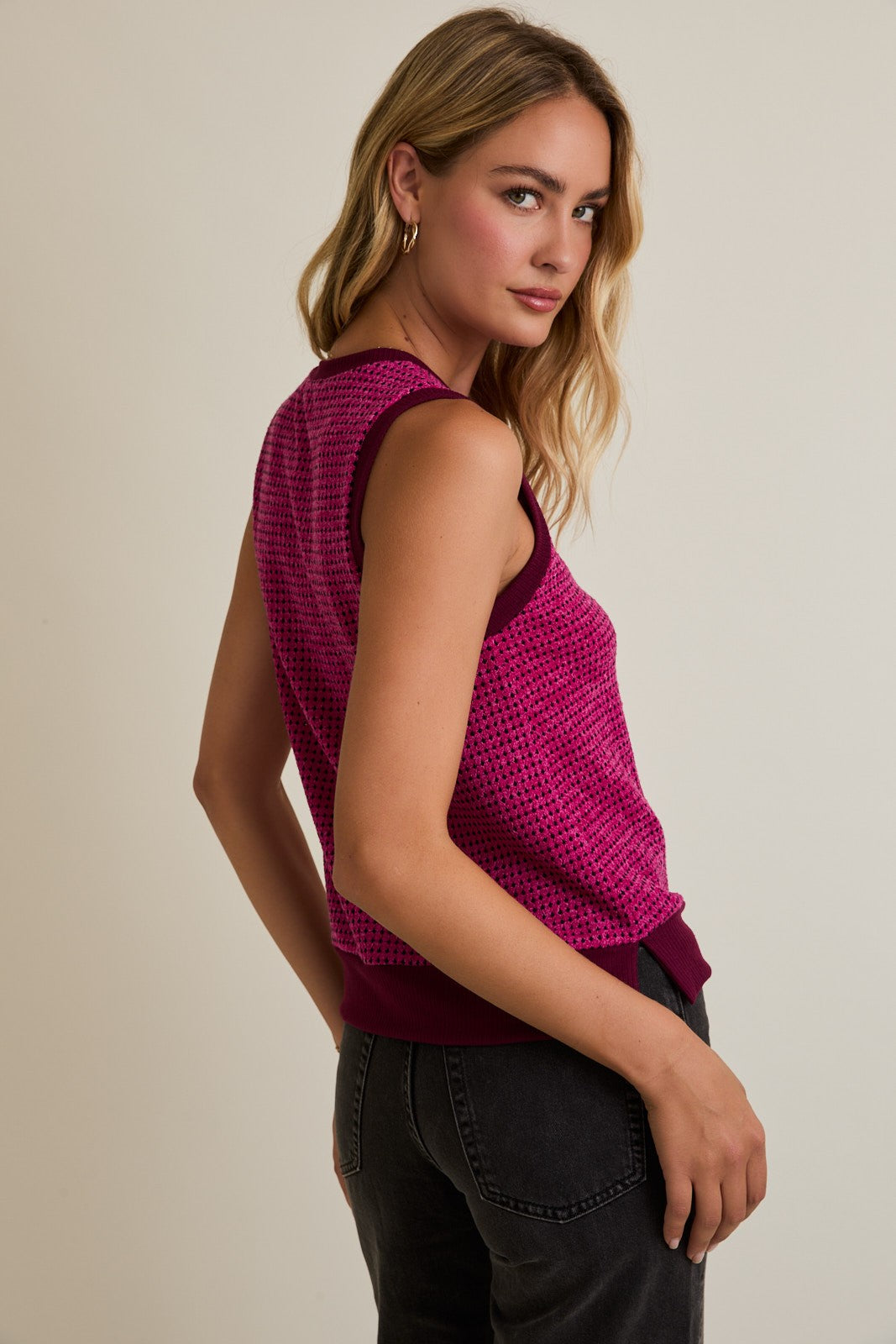 Magenta Burgandy Top