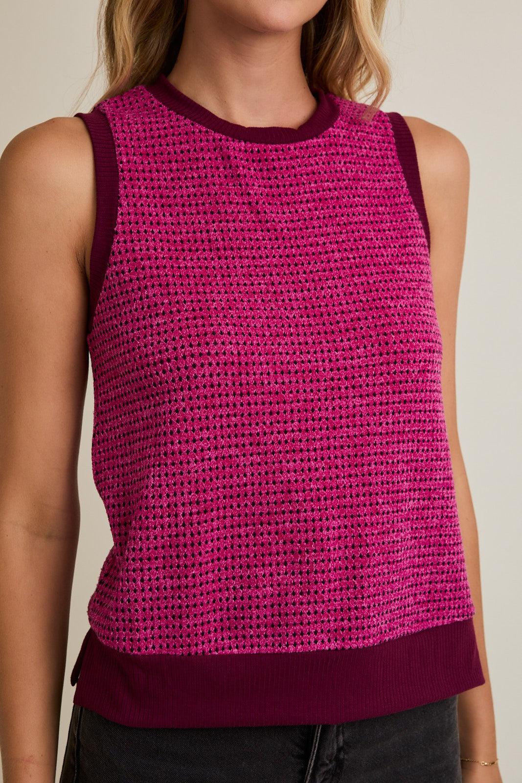 Magenta Burgandy Top
