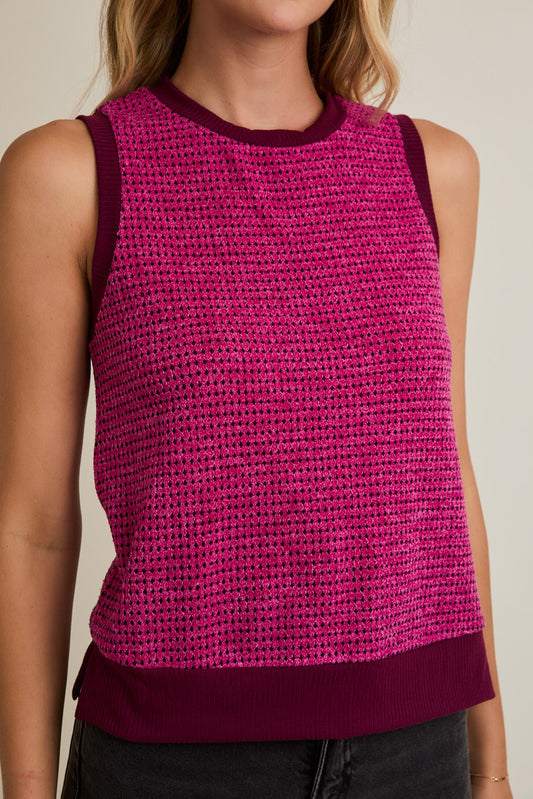 Magenta Burgandy Top