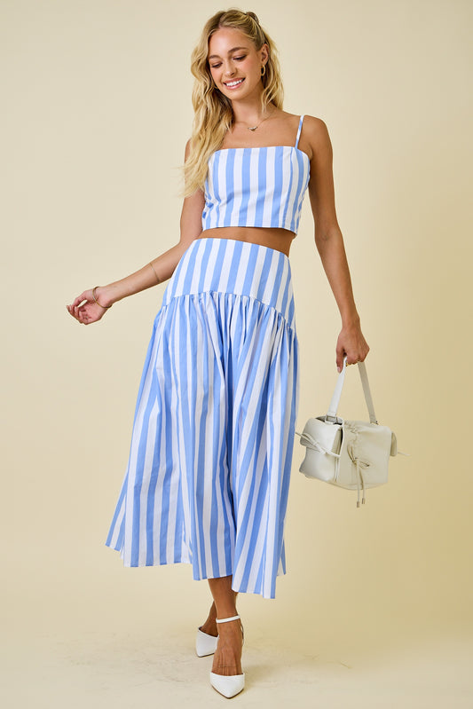 Baby Blue Striped Set
