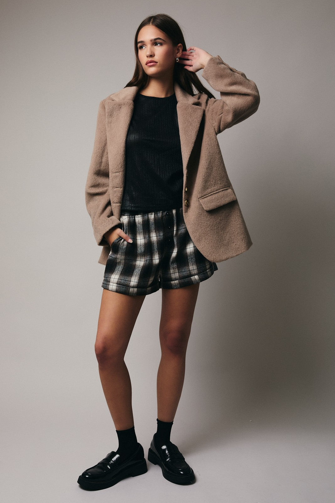 Ellie Glitter Top Black