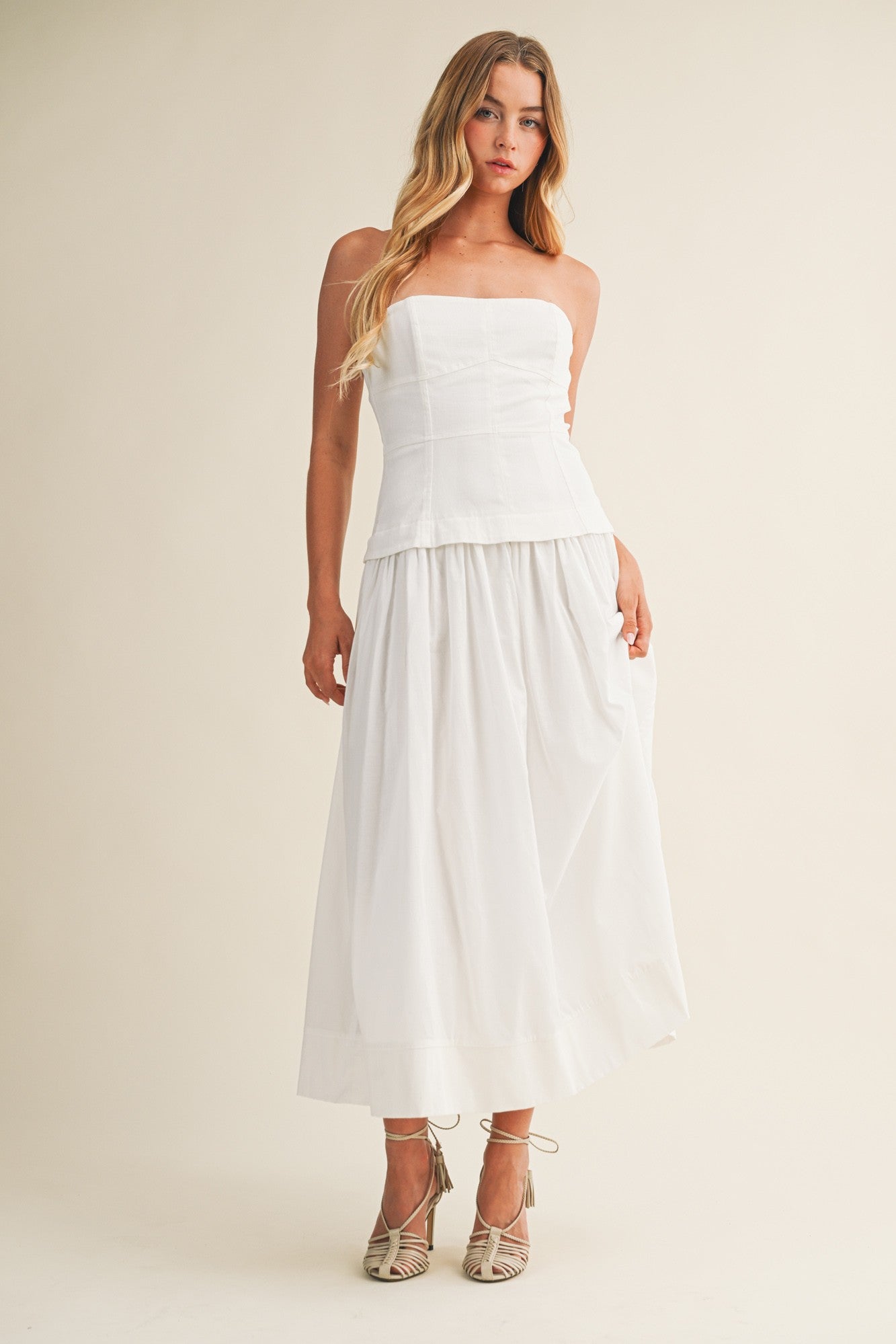 White Midi Dress