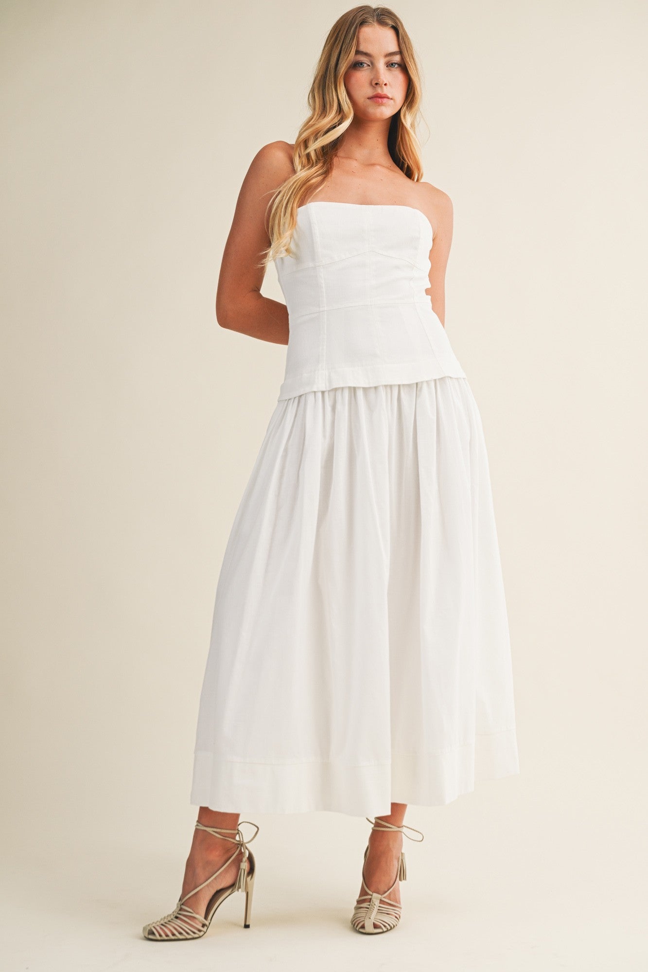White Midi Dress
