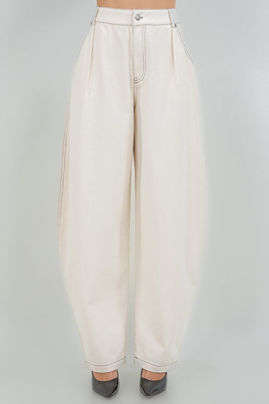 Oatmeal Barrel Pants