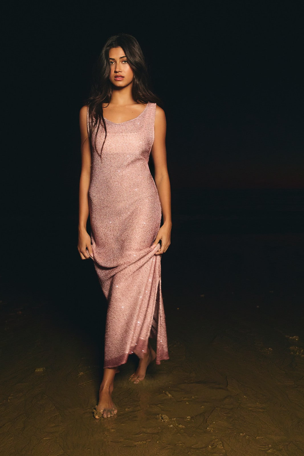 Pink Maxi Cover Up Dress