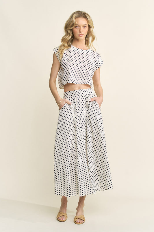 Polkadot Skirt Set