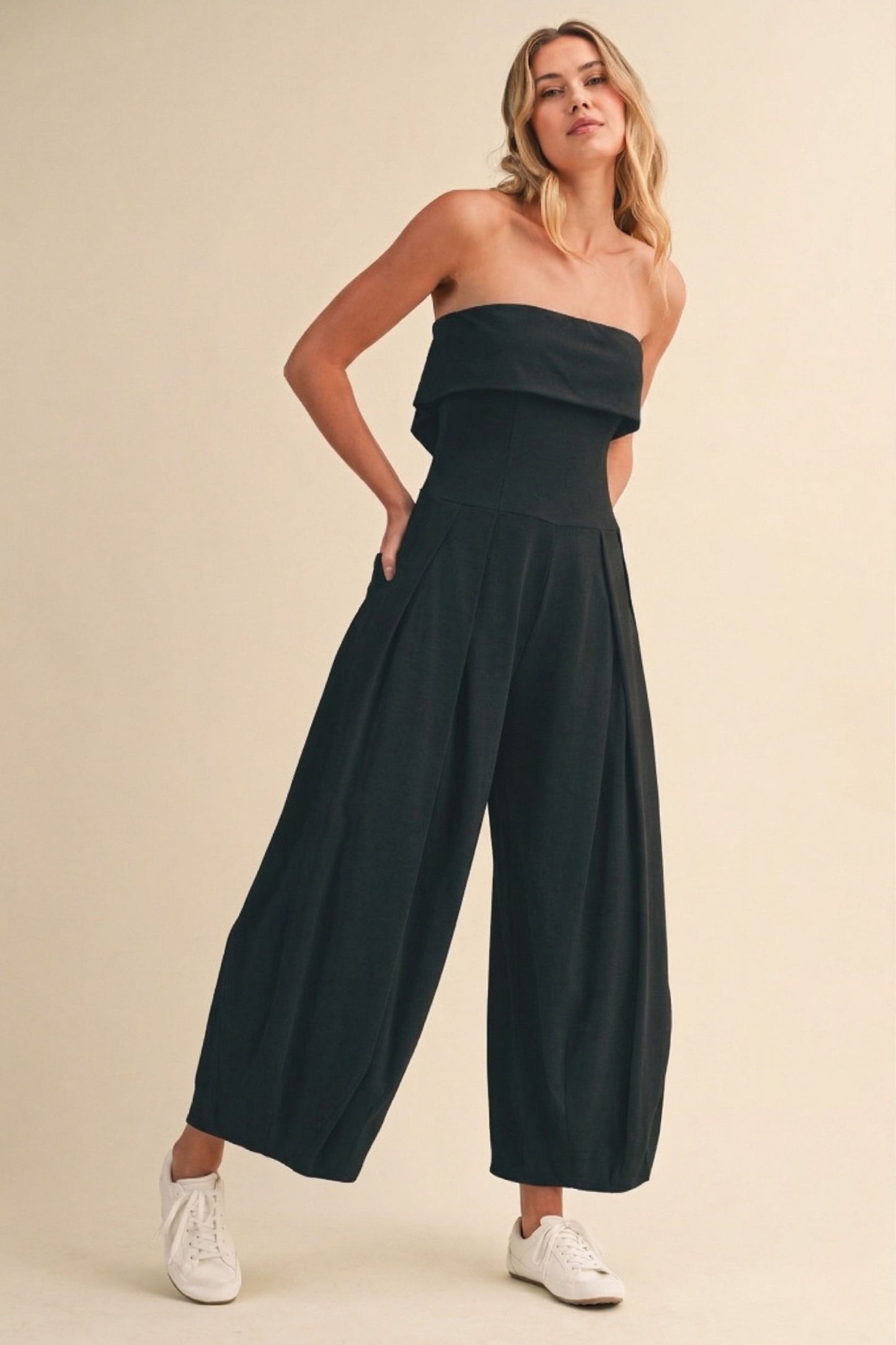 Black Barrel Jumpsuit