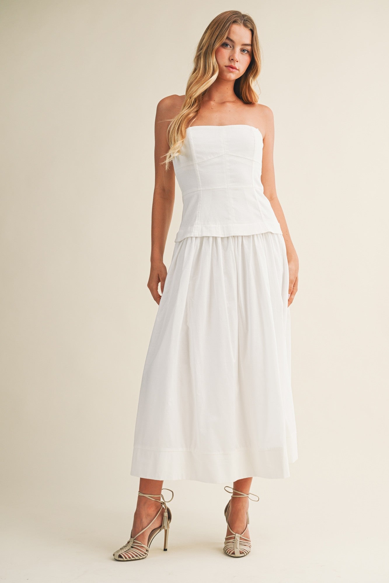 White Midi Dress